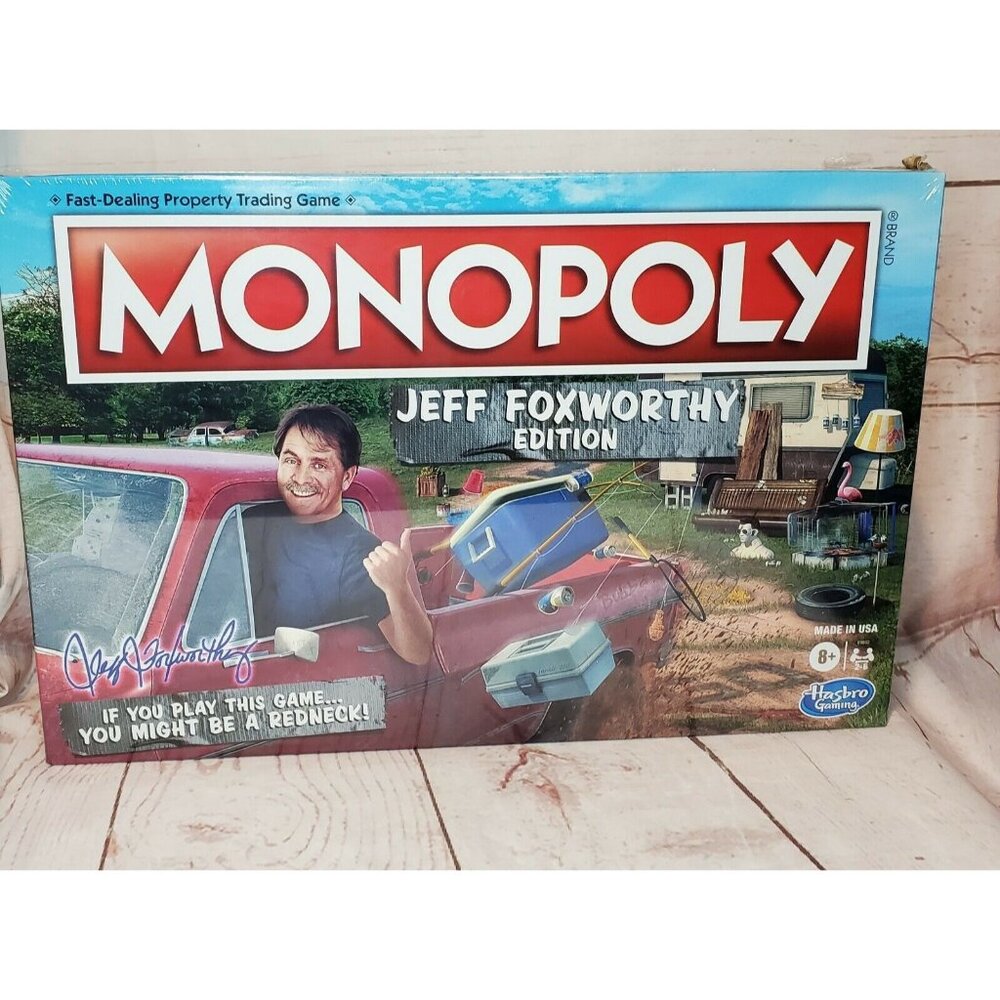 Hasbro Monopoly Jeff Foxworthy Edition Board Game Featuring Redneck Humor
